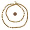 The Bead Chest Brass Bicone Beads - Full Strand of Ethiopian Metal Beads (6 x 5mm, Brass)